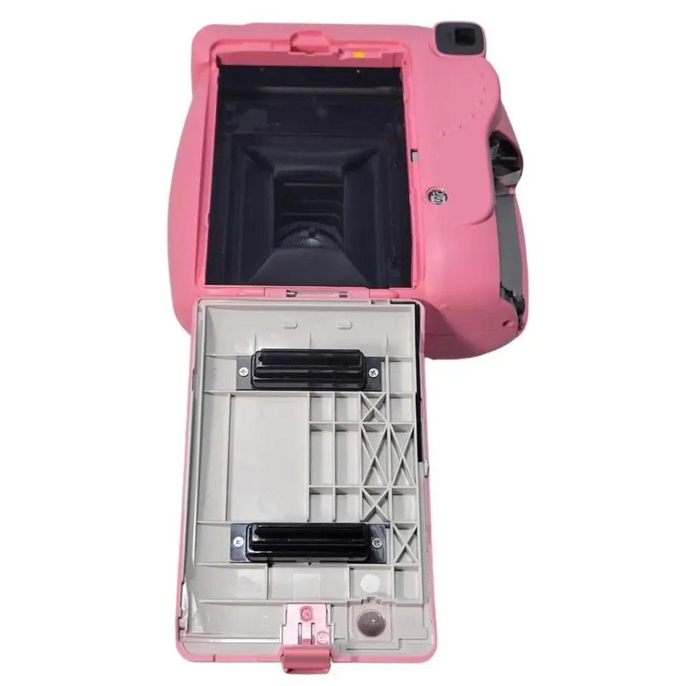 Fujifilm Instax Mini 9 Flamingo Pink Instant Camera No Battery Cover TESTED